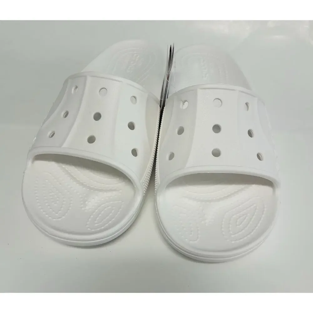 Crocs Sandals Baya II Slides Mens 10 , Womens 12 White Waterproof Comfort Shoes